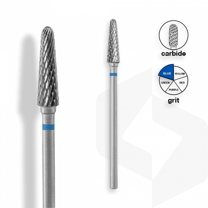 Staleks - Karbid Csiszolófej Keskeny Lekerekített Kúp 4 | 13 mm Kék | Közepes FT70B040-13
 
...