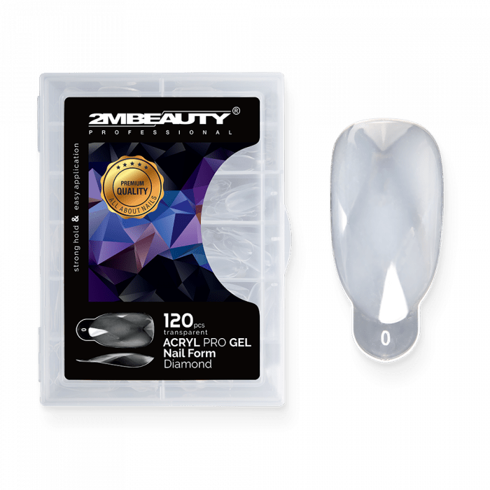 Acryl Pro Gel Nail Form Diamond - 120 darabos:
 
Rugalmas, átlátszó, műanyag tip, melynek seg...