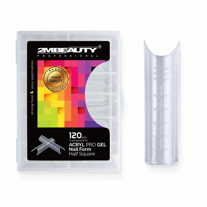Acryl Pro Gel Nail Form Half Square - 120 darabos Acryl Pro Gel Nail Form Half Square - 120 darabos:
Rugalmas, átlátszó, műanyag tip, melynek...
