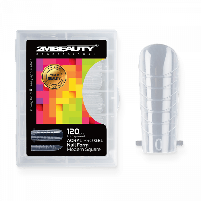 Acryl Pro Gel Nail Form Modern Square - 120 darabos:
 
Rugalmas, átlátszó, műanyag tip, melyn...