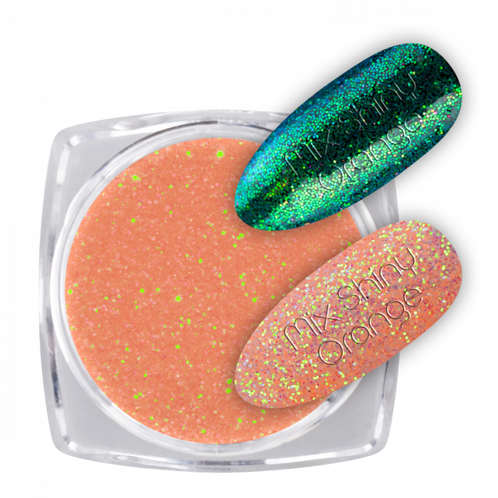 Glitter Mix Shiny Orange:Ragyogó csillámporok, bátran használhatod körömlakkos géllakkos alap...