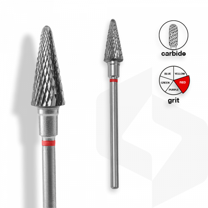 Staleks - Karbid Csiszolófej Kúp 6mm | 14mm Piros | Finom FT71R060-14
 
- manikűrhöz és pedi...