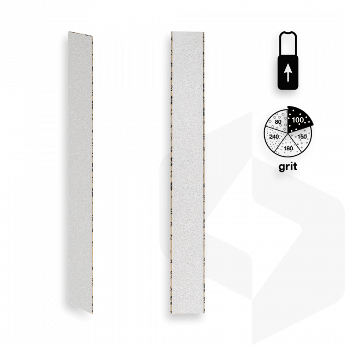 Staleks - Egyenes Ráhúzható Utántöltő Körömreszelő Papír 100 Grit - 50 db - DFCE-22-100w F...