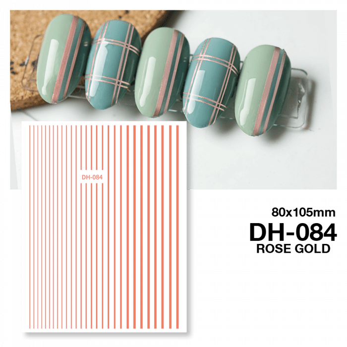 Köröm Matrica DH-084 (Rose Gold): 
Fedezd fel legújabb körömmatricáinkat, melyekkel a műkö...