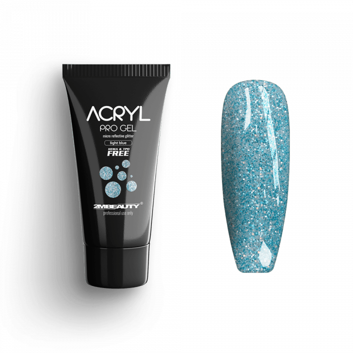 Acryl Pro Gel Micro Reflective Glitter Light Blue - HEMA Mentes Akrilzselé Acryl Pro Gel Micro Reflective Glitter Light Blue - HEMA Mentes Akrilzselé:
Fényvisszaverő acryl...