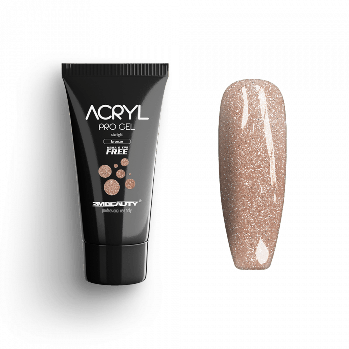 Acryl Pro Gel Starlight Bronze - HEMA Mentes Akrilzselé Acryl Pro Gel Starlight Bronze - HEMA Mentes Akrilzselé:
Csillagfényű acrylgel-ünk HEMA mentes,...