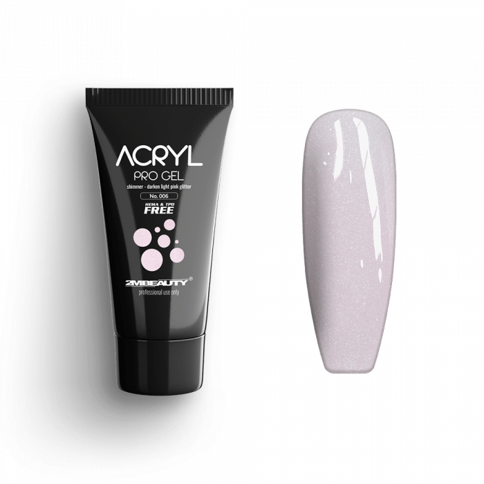 Acryl Pro Gel Shimmer 006 Darken Light Pink Glitter - HEMA Mentes Akrilzselé:
Shimmer Darken Light...
