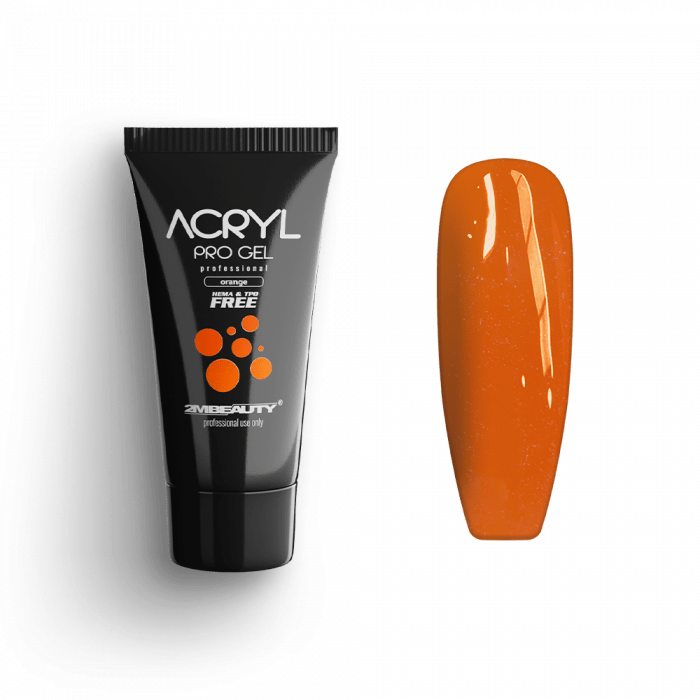 Acryl Pro Gel Orange - HEMA Mentes Akrilzselé:
Narancssárga színű acrylgel-ünk HEMA mentes, í...
