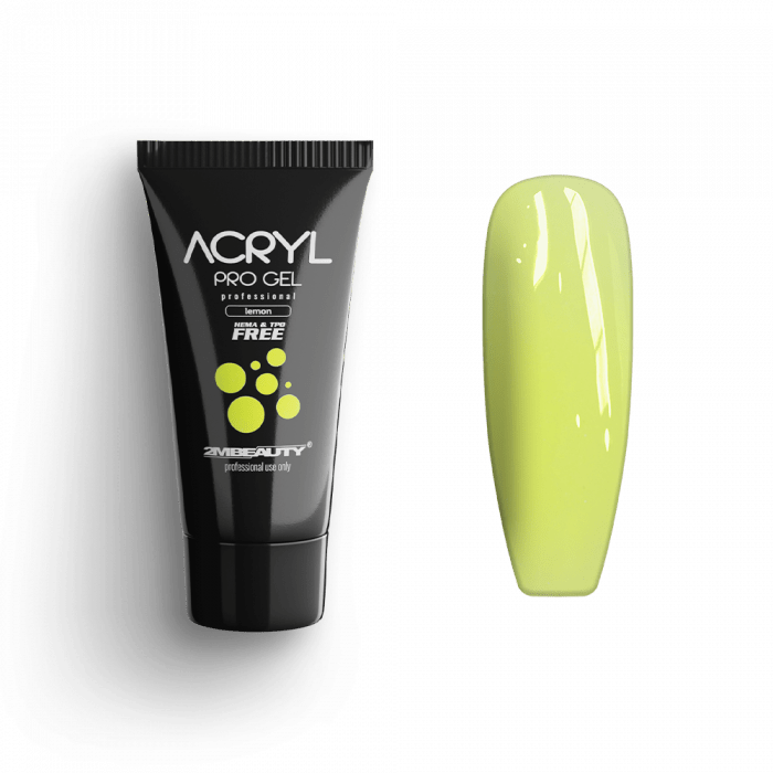 Acryl Pro Gel Lemon - HEMA Mentes Akrilzselé:
Citromsárga színű acrylgel-ünk HEMA mentes, így...