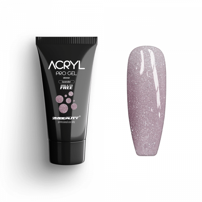 Acryl Pro Gel Shimmer Lavender - HEMA Mentes Akrilzselé:
Shimmer Lavender acrylgel-ünk HEMA mente...