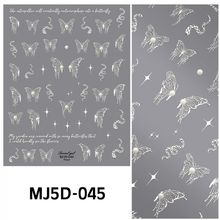 Köröm Matrica MJ5D-045 Köröm Matrica MJ5D-045:
Fedezd fel legújabb körömmatricáinkat, melyekkel a műköröm díszí...