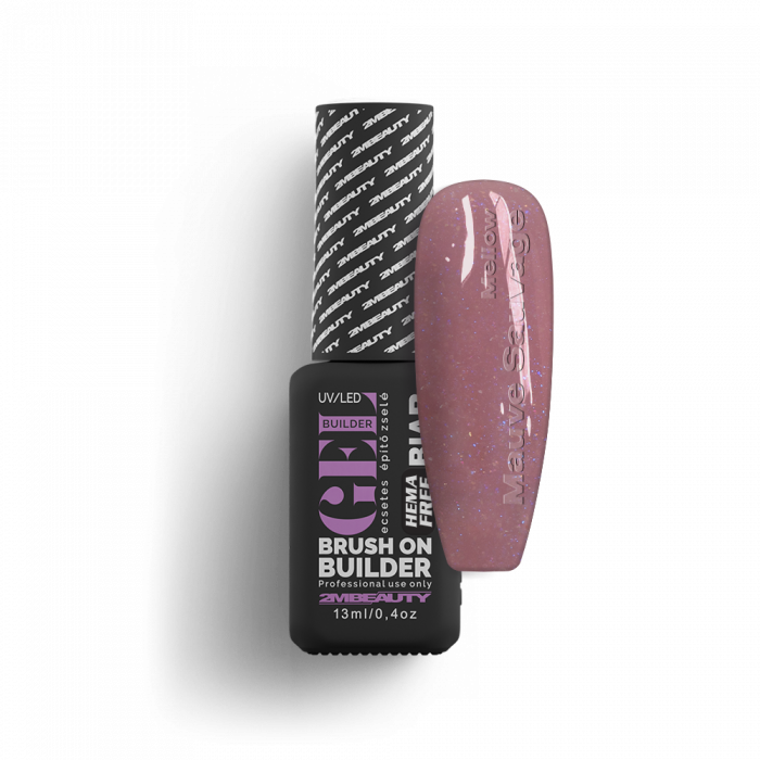 Liquid Polygel BIAB - Mellow Mauve Sauvage - HEMA Mentes Ecsetes Építőzselé:
Rózsaszín selyem...