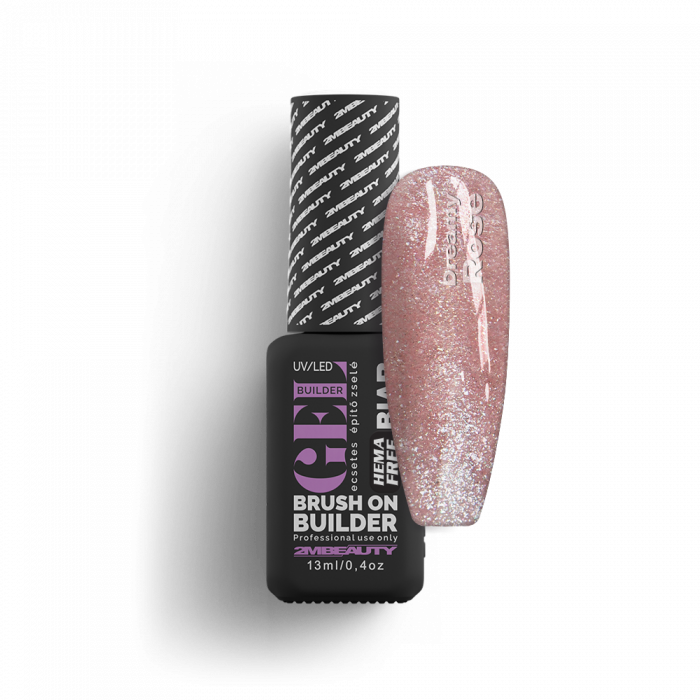 Liquid Polygel BIAB - Dreamy Rosé - HEMA Mentes Ecsetes Építőzselé:
Rózsaszínes nude színű...