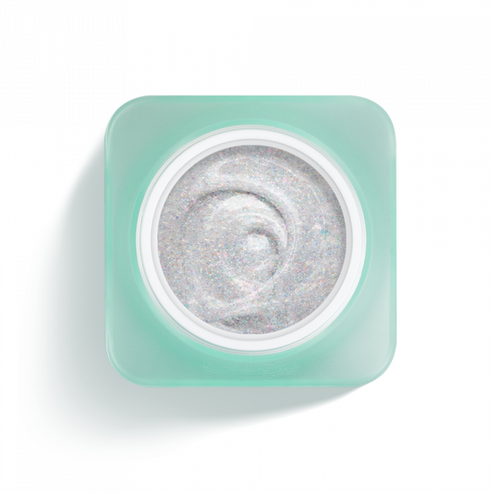 Mousse - Rainbow - 01 White - HEMA Mentes Építőzselé:
Apró szemcséjű szikrázó csillámokat...