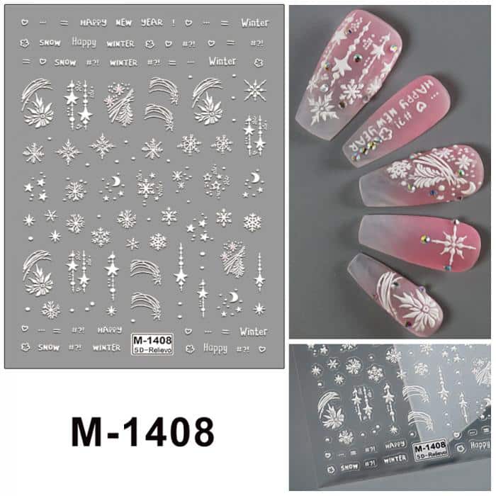 Köröm Matrica M-1408 Köröm Matrica M-1408:
Fedezd fel legújabb körömmatricáinkat, melyekkel a műköröm díszít...