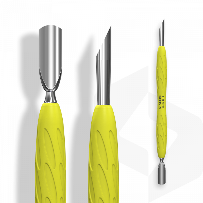 Staleks - Bőrfeltoló Szilikonos Nyéllel UNIQ - PQ-10-2y - Yellow:
Manikűrhöz és pedikűrhöz ...