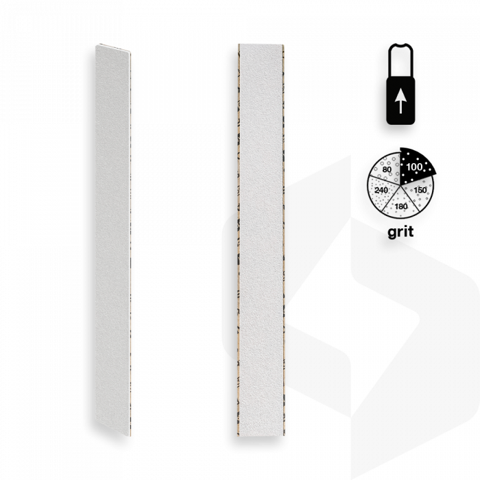 Staleks - Egyenes Ráhúzható Utántöltő Körömreszelő Papír 100 Grit - 25 db - DFCE-20-100/25...