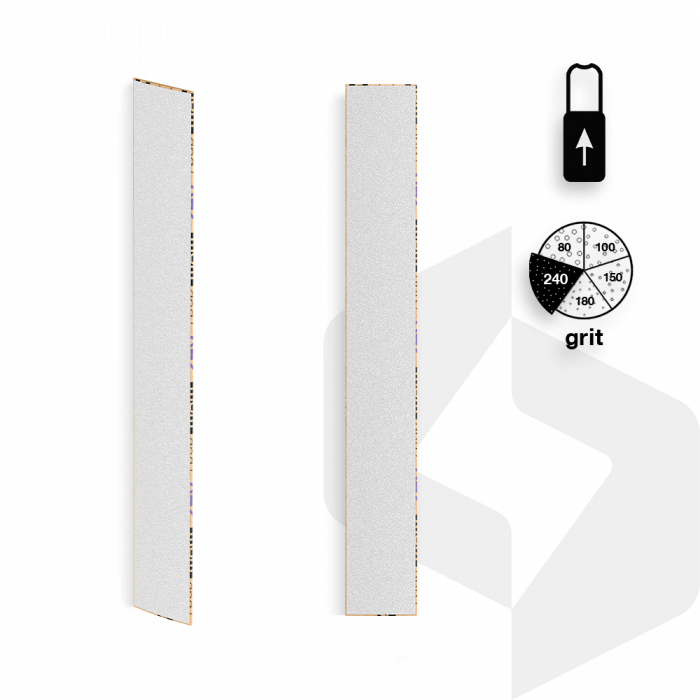Staleks - Egyenes Ráhúzható Utántöltő Körömreszelő Papír 240 Grit - 50 db - DFCE-22-240w F...
