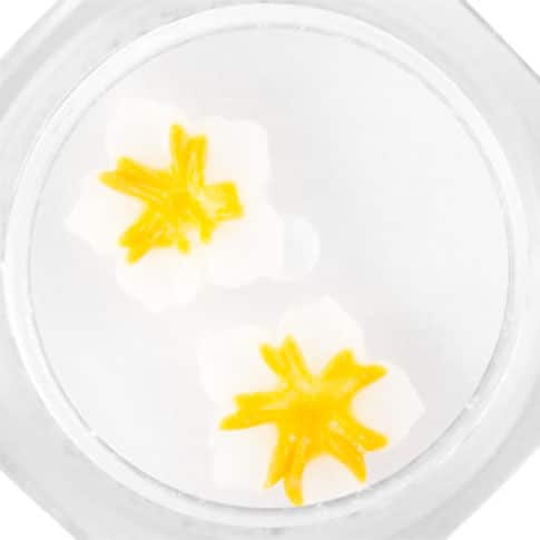 3D virágok gumiból porcelán hatással....