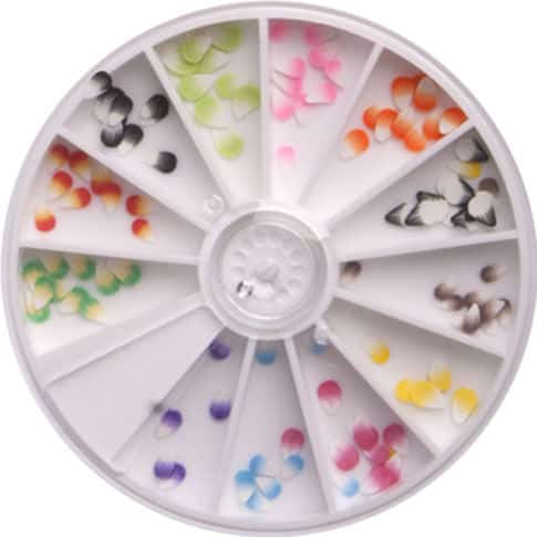 Díszkőtárcsa - Gumiszirmok Díszítő virágszirmok tárcsában....