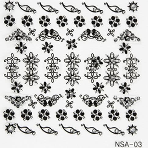 NSA-03 B Öntapadós matrica díszítéshez...