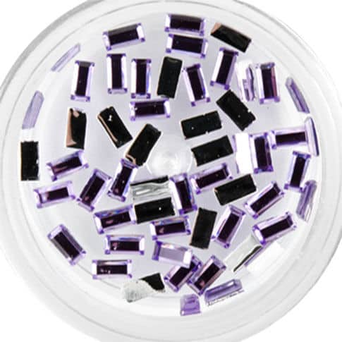 Kő Téglalap - 10 Light Amethyst Apró téglalap formájú kövek 50db-os kiszerelésben....
