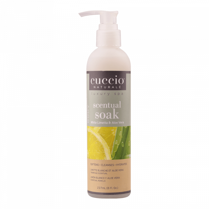Cuccio 3in1 Tusfürdő Zöldcitrommal és Aloe Verával - Scentual Soak White Limetta & Aloe Ver...