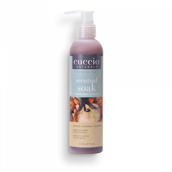 Cuccio 3in1 Tusfürdő Vaníliával és Cukorral - Scentual Soak Vanilla Bean & Sugar:
Puhít,�...