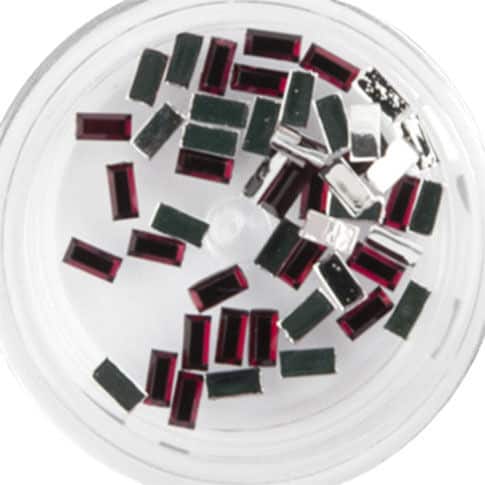 Kő Téglalap - 13 Garnet Apró téglalap formájú kövek 50db-os kiszerelésben....