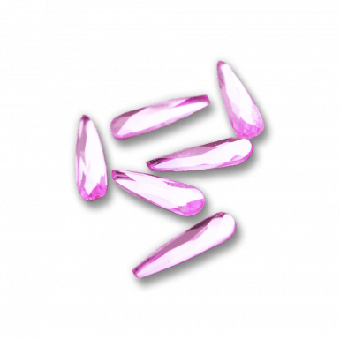 Csiszolt formakő csepp 20 pink