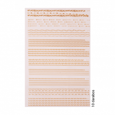 Matrica Szett - Arany - YL11-20