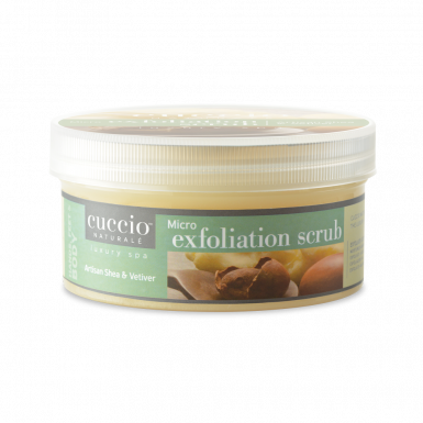 Cuccio Bőrradír Shea Vajjal és Khus-Khus-szal - Micro Exfoliation Scrub Artisan Shea & Vetiver