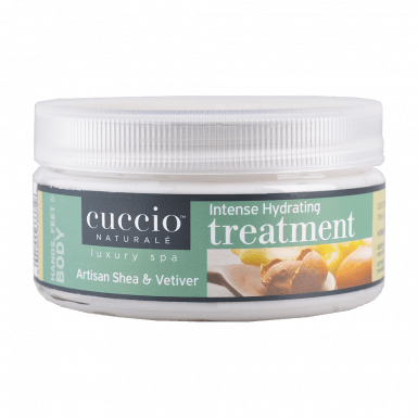 Cuccio Hidratáló Lábkrém Shea Vajjal és Khus-Khus-szal - Hydrating Treatment Artisan Shea & Vetiver