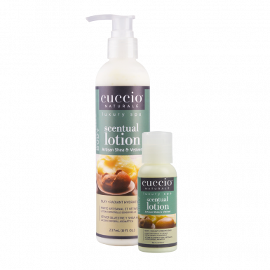 Cuccio Hidratáló Krém Shea Vajjal és Khus-Khus-szal - Scentual Lotion Artisan Shea & Vetiver