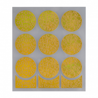 Nail Stencil 01 Gold