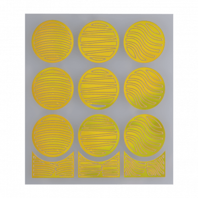 Nail Stencil 08 Gold