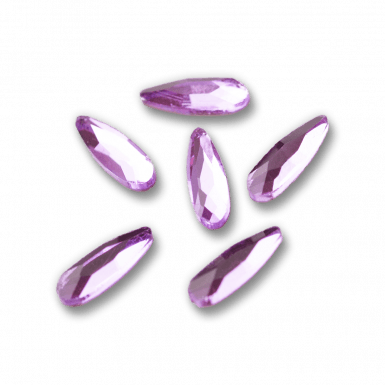 Csiszolt formakő csepp kicsi 12 - more light purple