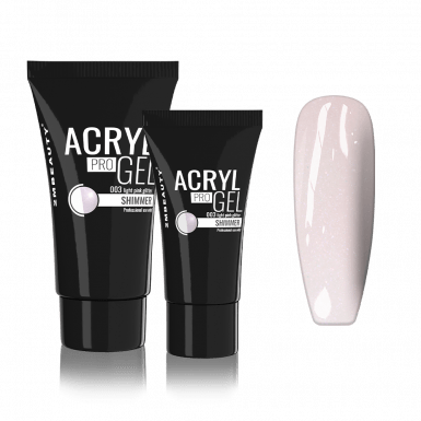 Acryl Pro Gel Shimmer 003 Light Pink Glitter