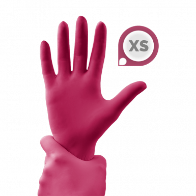 Gumikesztyű - Fuchsia XS