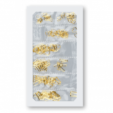 Fém díszítő forma mix - Gold