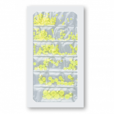 Félgyöngy Plasztik Neon Yellow