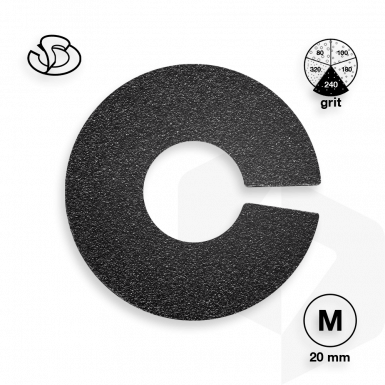 Staleks - Pododisc Slanted Pedikűr Csiszolópapír 240 grit - 50 db PDFR-20-240