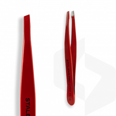 Staleks - Szemöldökcsipesz Expert - Red TE-11-4