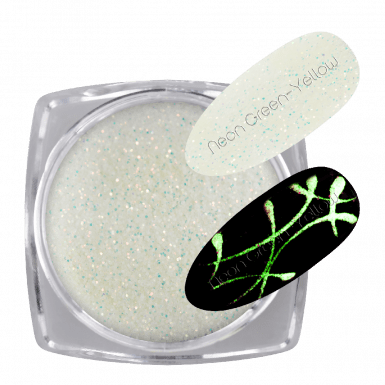 Glow Glitter White 03 - Neon Green-Yellow