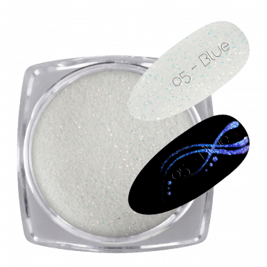 Glow Glitter White 05 - Blue