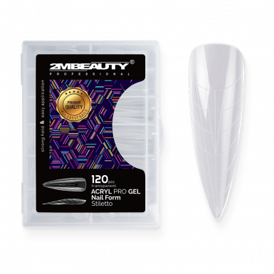 Acryl Pro Gel Nail Form Stiletto - 120 darabos