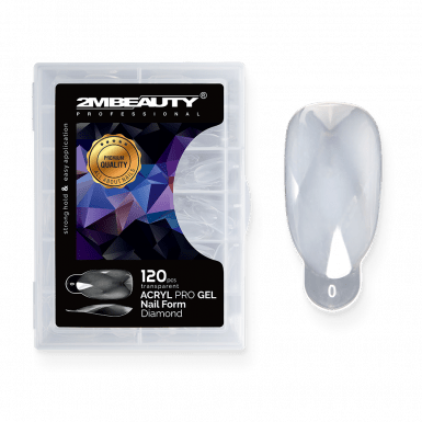 Acryl Pro Gel Nail Form Diamond - 120 darabos