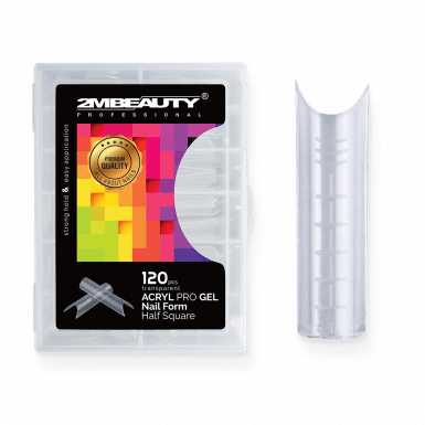 Acryl Pro Gel Nail Form Half Square - 120 darabos