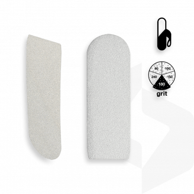 STALEKS - ÖNTAPADÓ CSISZOLÓPAPÍR FÉM TALPRESZELŐHÖZ 180 GRIT - 30 DB DFE-10-180w FEHÉR