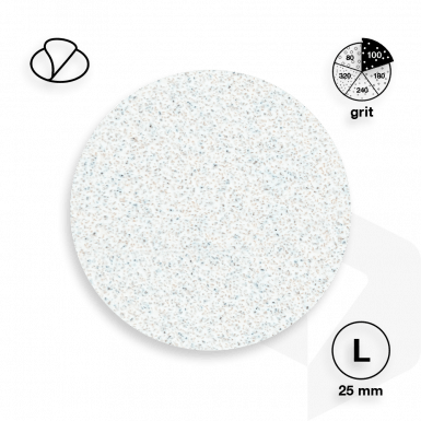 STALEKS - PODODISC CSISZOLÓPAPÍR PRO L - 100 GRIT - 50DB - PDF-25-100w FEHÉR